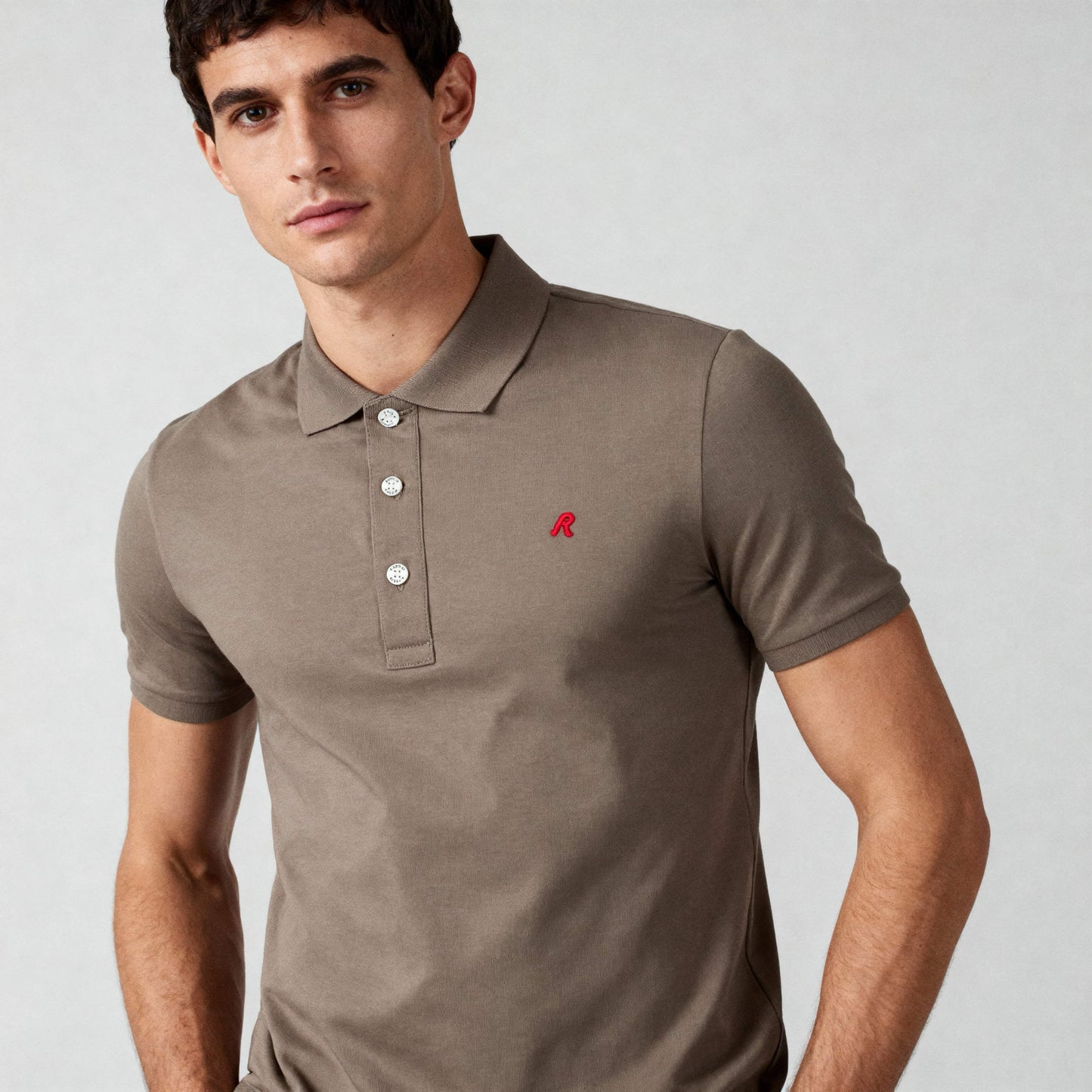 Polo Homem Replay Castanho