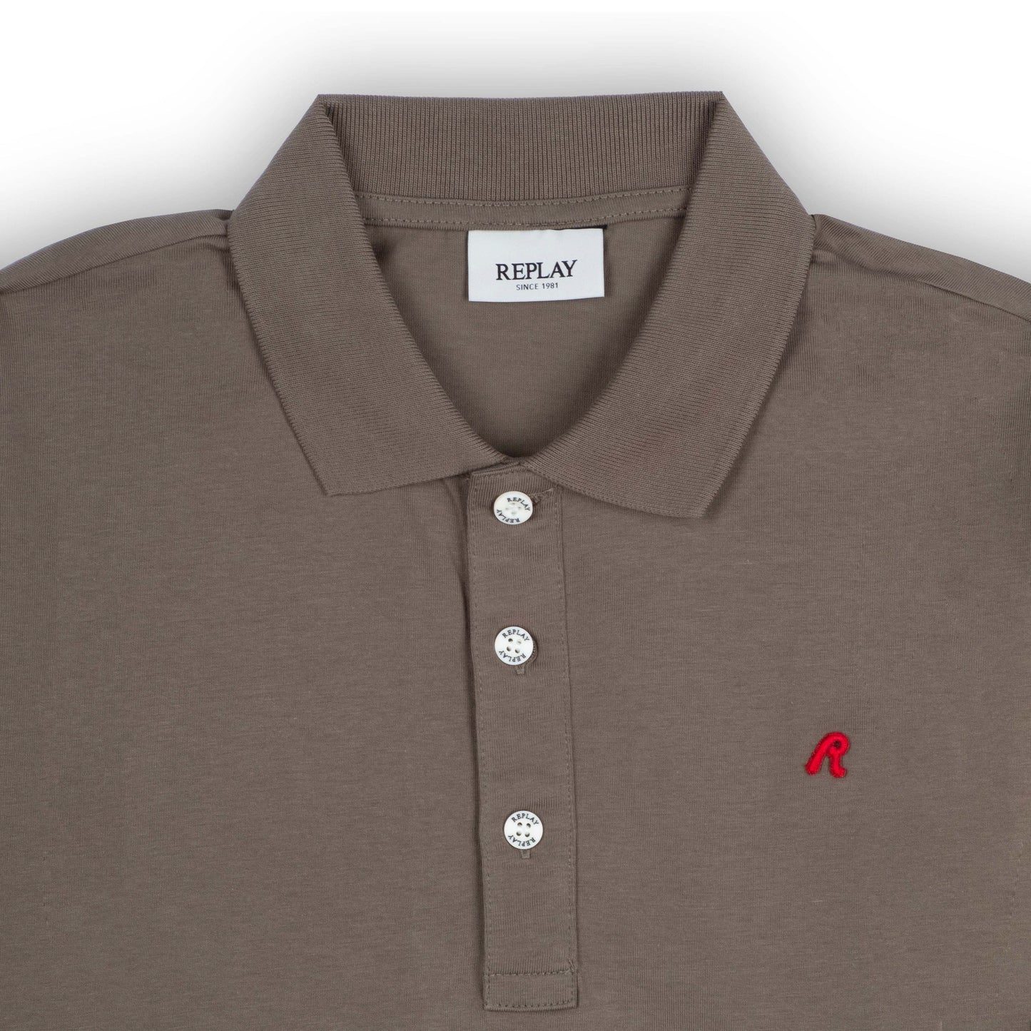 Polo Homem Replay Castanho