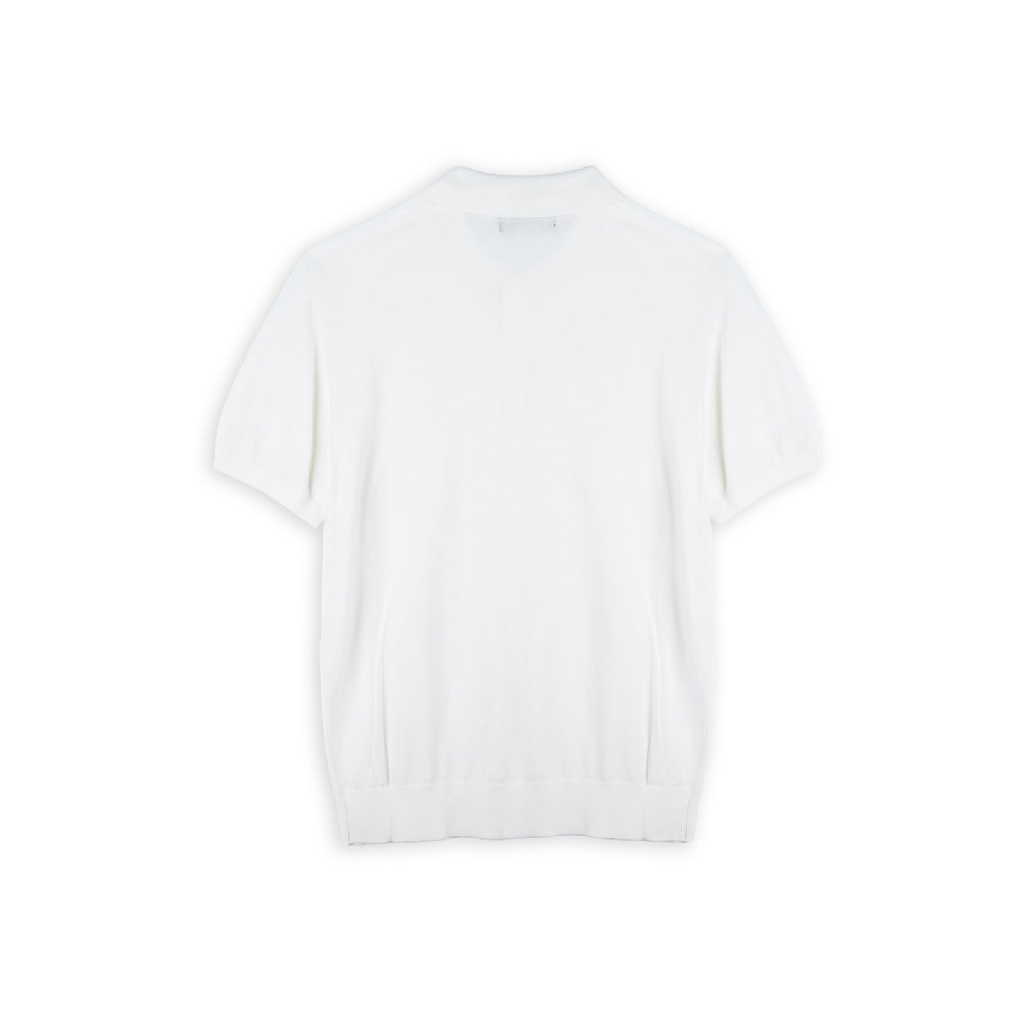 Polo Homem Yes Zee Branco de Linhas Minimalistas