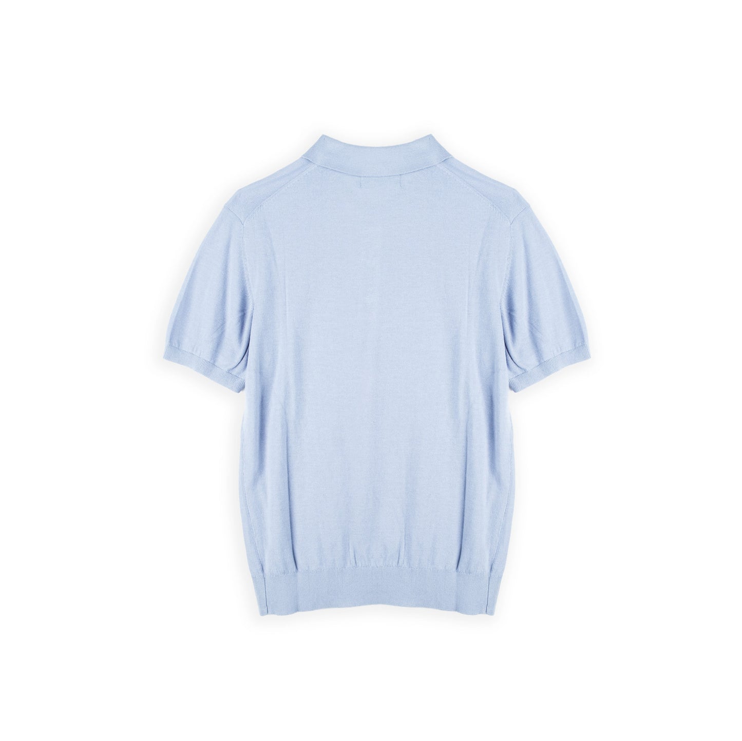 Polo Homem Yes Zee Azul-Claro de Linhas Minimalistas