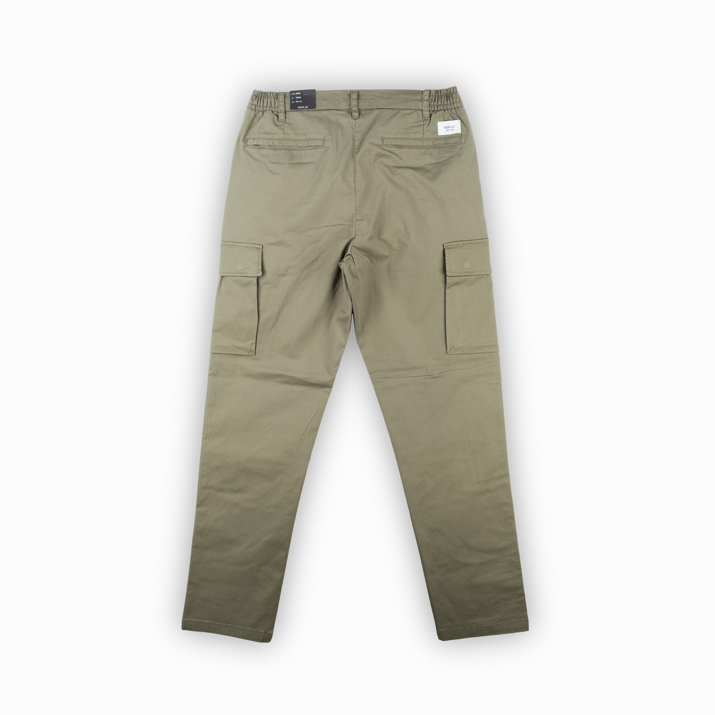 Calças Homem Chino Verde Replay com Bolsos