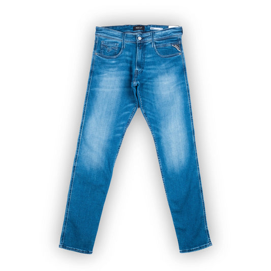 Calças Jeans Homem Replay Azul Médio