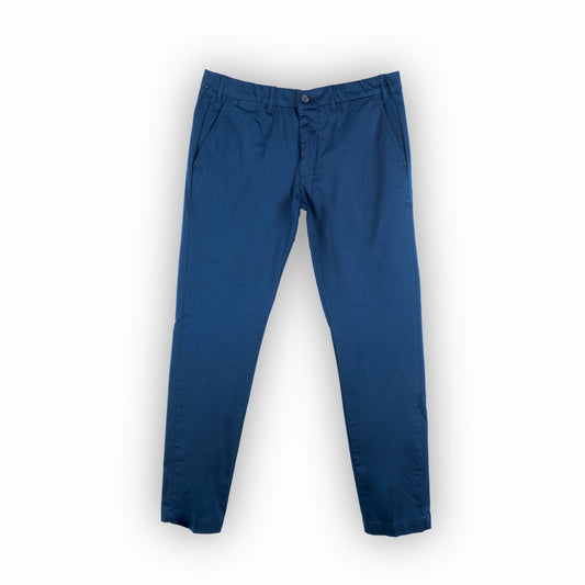 Calças Chino Homem Yes Zee Azul