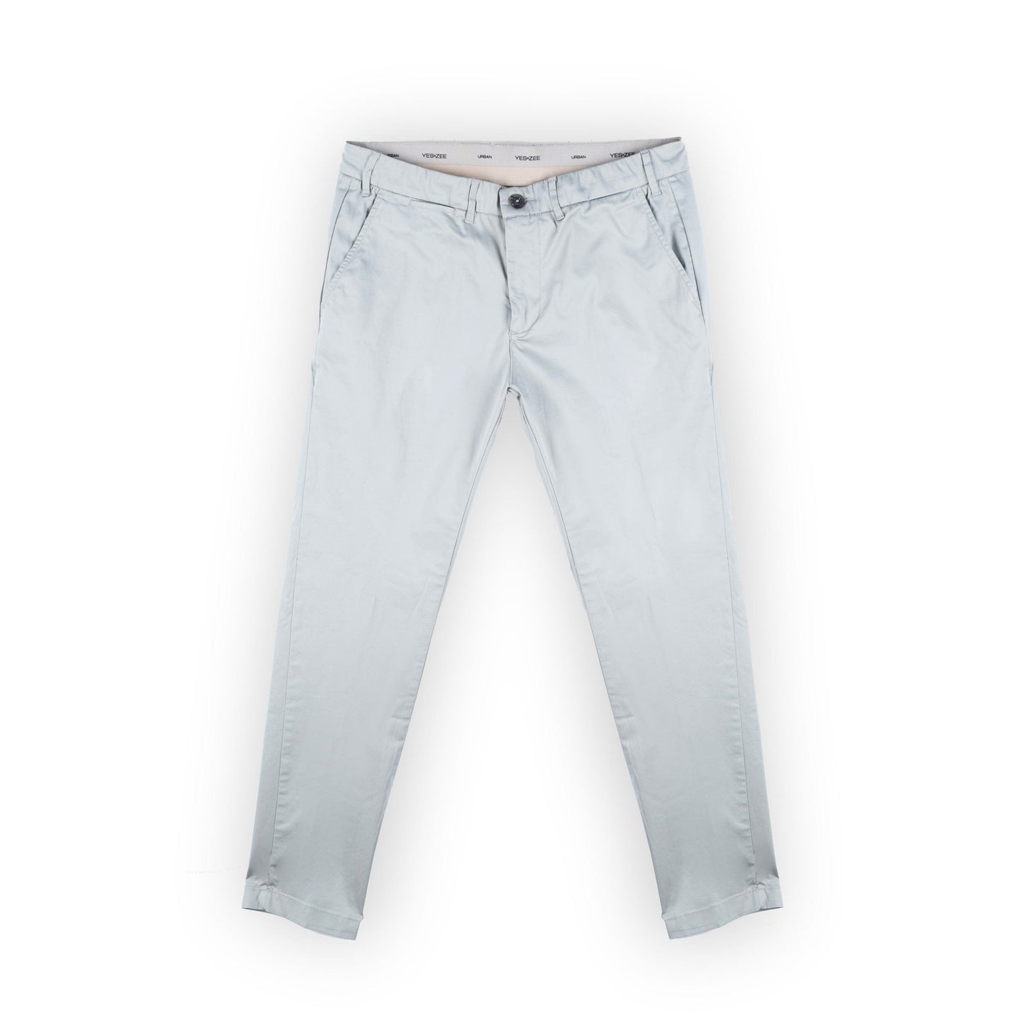 Calças Chino Homem Yes Zee Cinza Claro