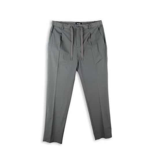 Calças Homem Yes Zee Cinzento com Cordão Ajustável e Bolsos Laterais