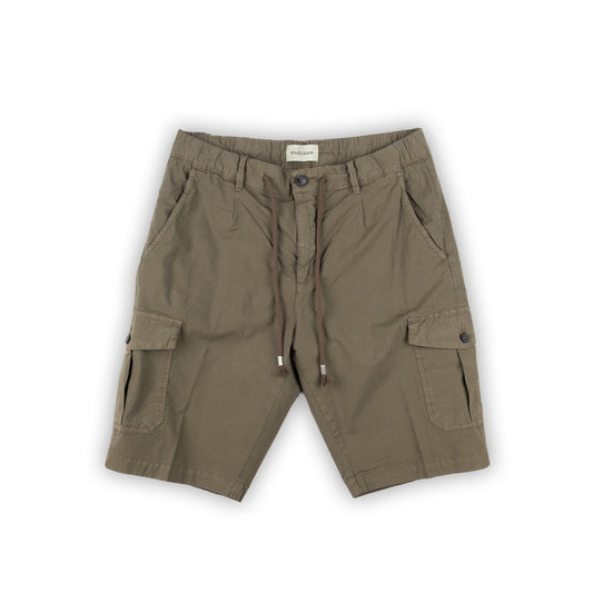 Calções Cargo Homem Yes Zee Verde-Caqui com Cordão