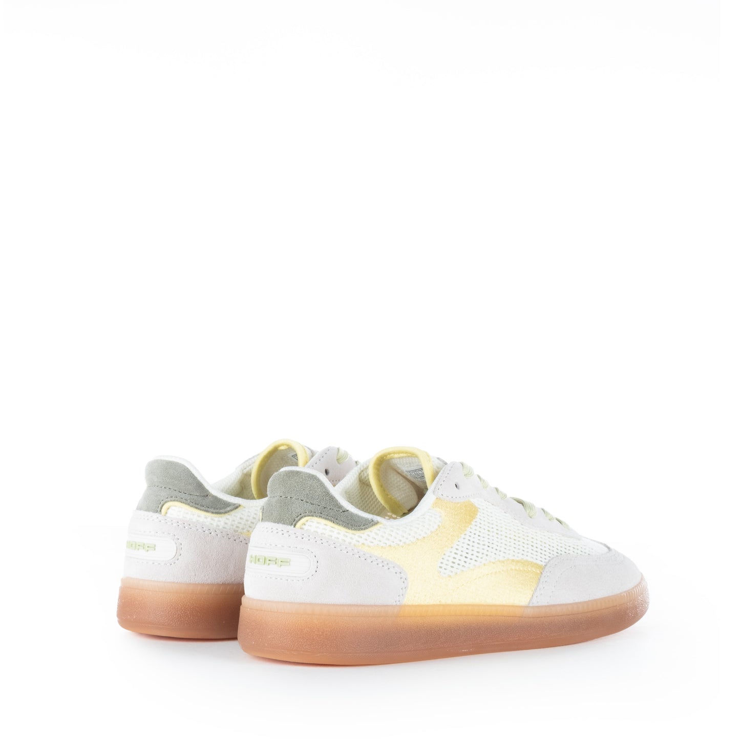 Ténis Homem Hoff Branco e Amarelo Claro com Sola Caramelo