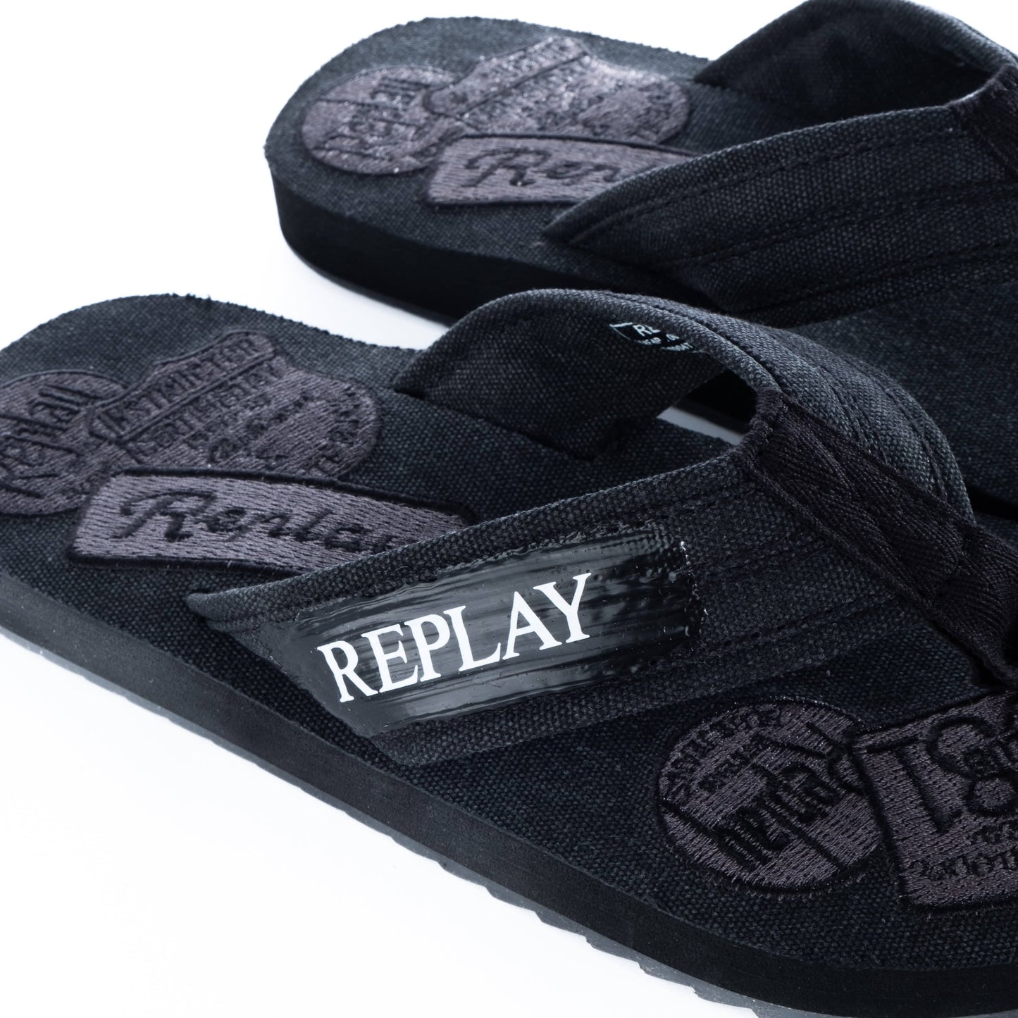 Chinelos Homem Replay Pretos