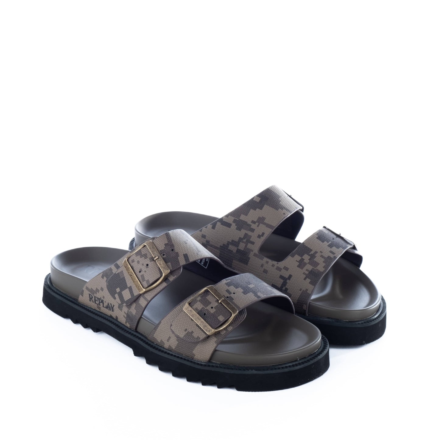 Chinelos Homem Replay Camuflado Bege