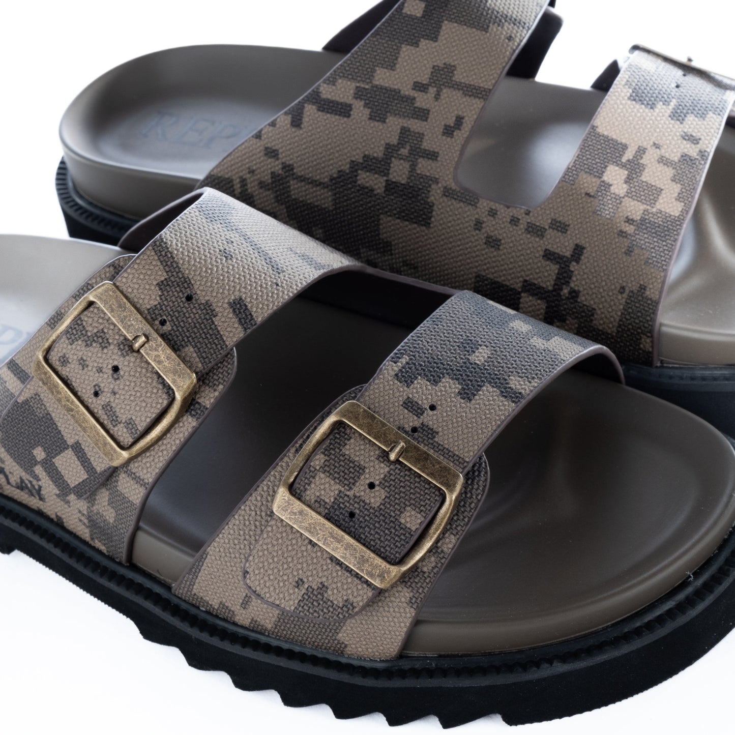 Chinelos Homem Replay Camuflado Bege