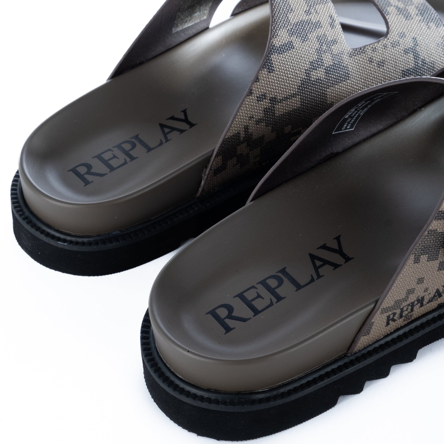 Chinelos Homem Replay Camuflado Bege