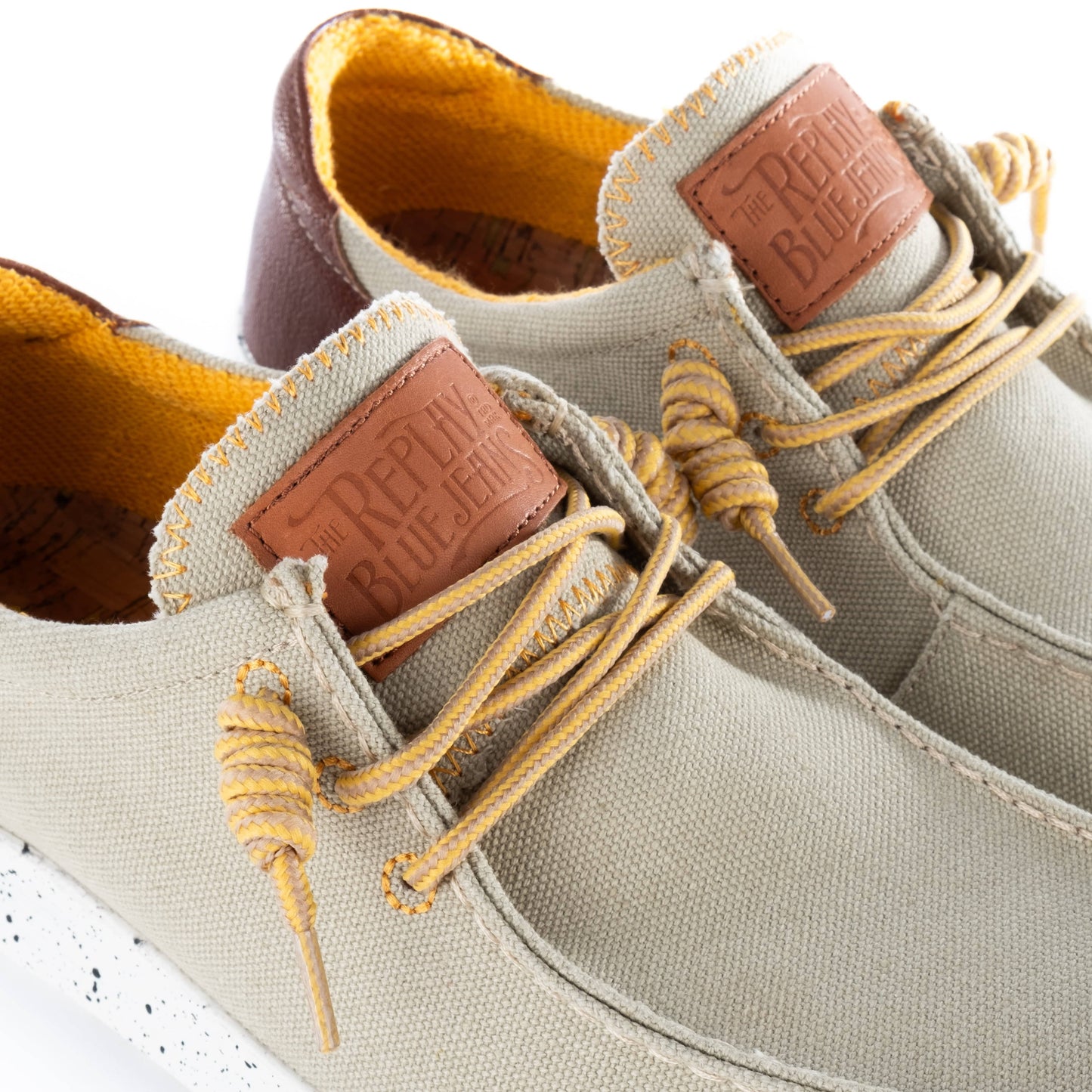 Sapatos Loafer Homem  Replay Bege com detalhe Castanho