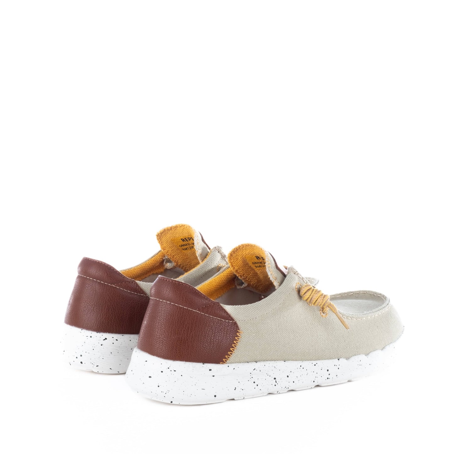 Sapatos Loafer Homem  Replay Bege com detalhe Castanho