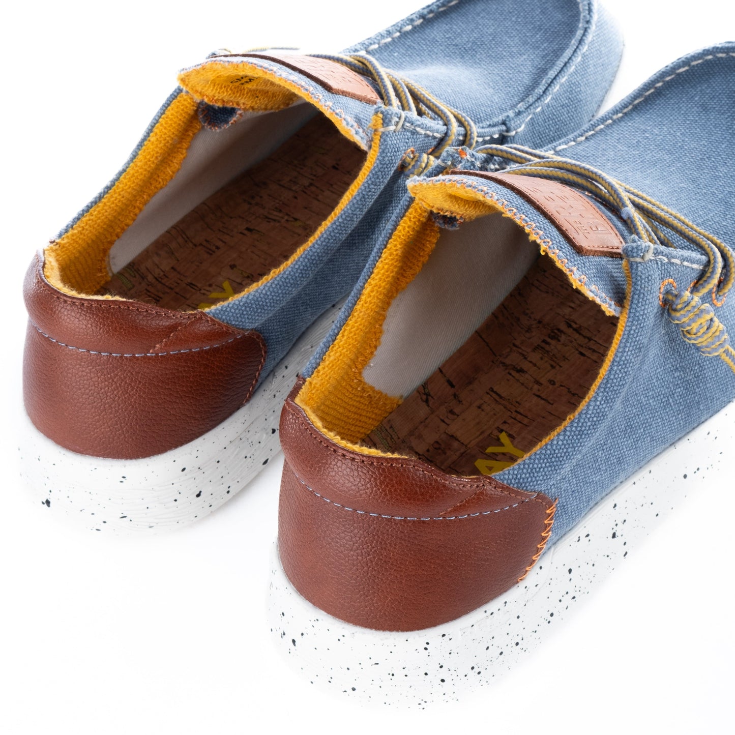 Sapatos Loafer Homem  Replay Azuis com detalhe Castanho