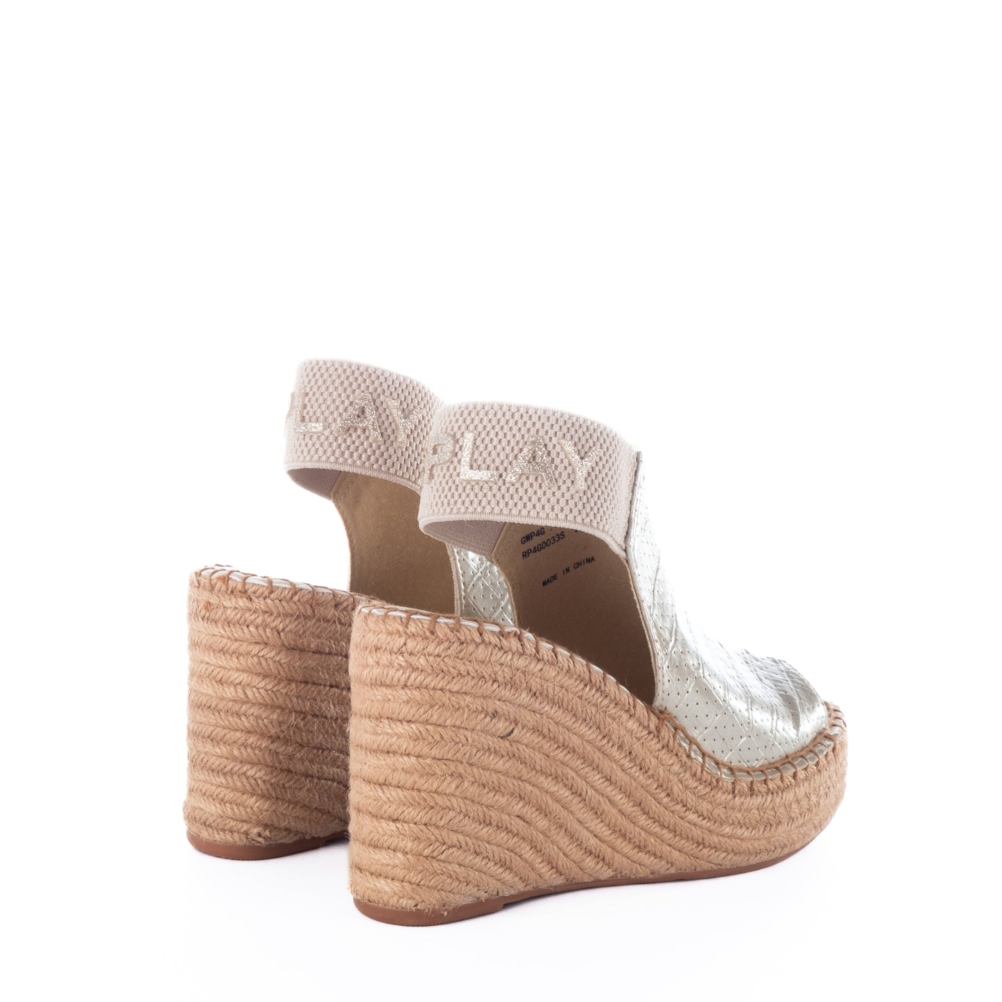 Sandálias Mulher Replay Prateadas com Salto Anabela