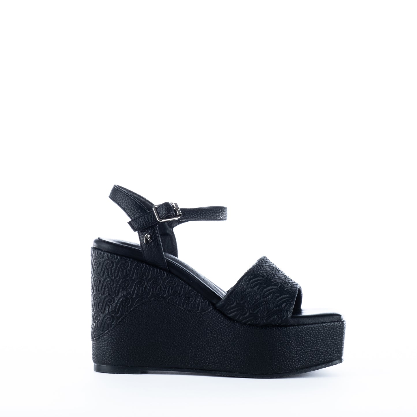 Sandálias Mulher Replay Pretas com Plataforma e Detalhes Elegantes