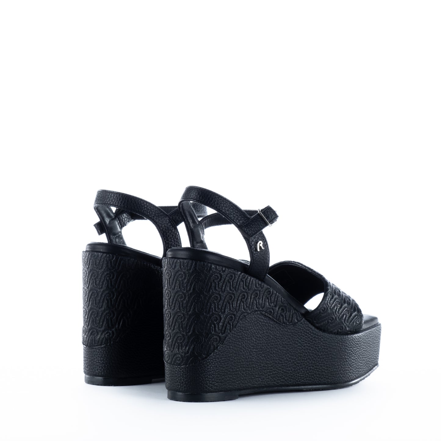Sandálias Mulher Replay Pretas com Plataforma e Detalhes Elegantes