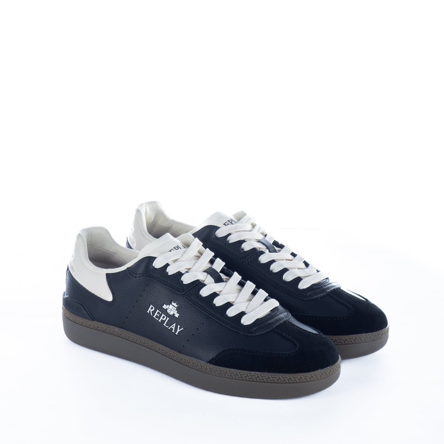 Ténis Homem Replay Pretos com Logo Branco