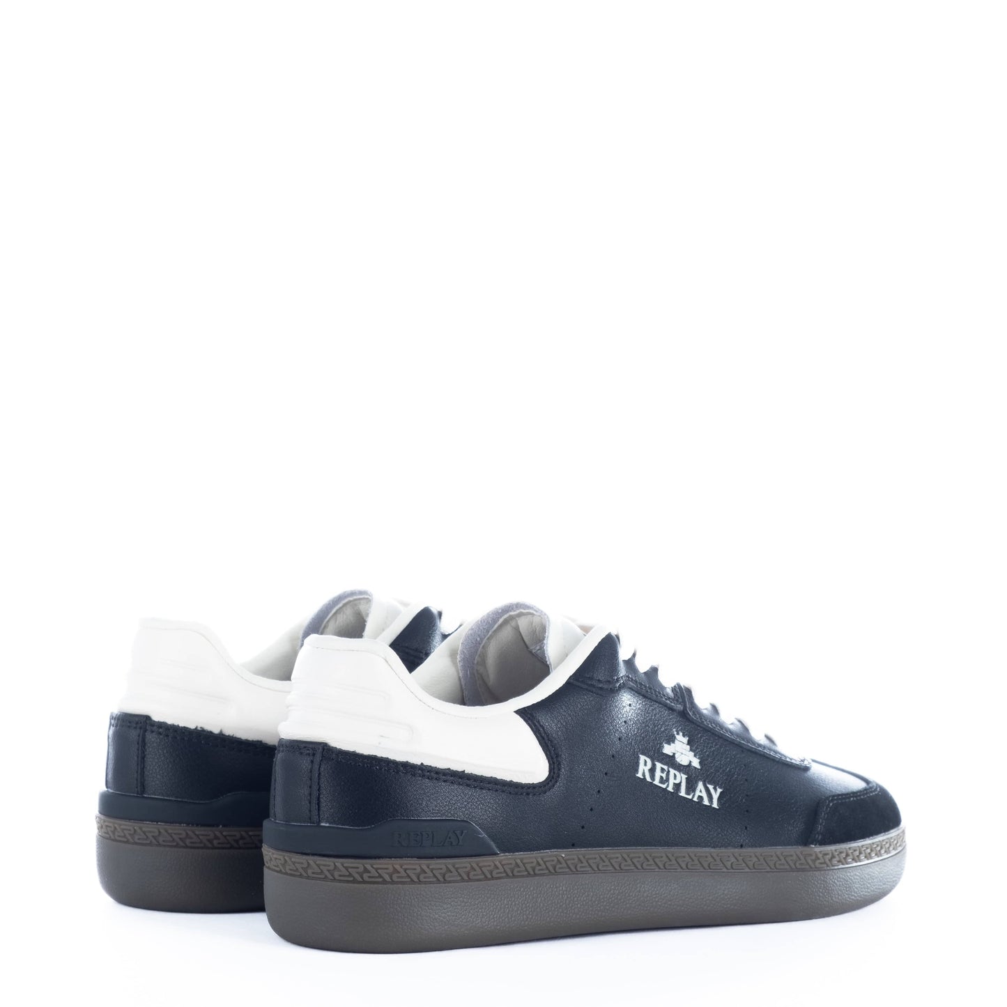 Ténis Homem Replay Pretos com Logo Branco