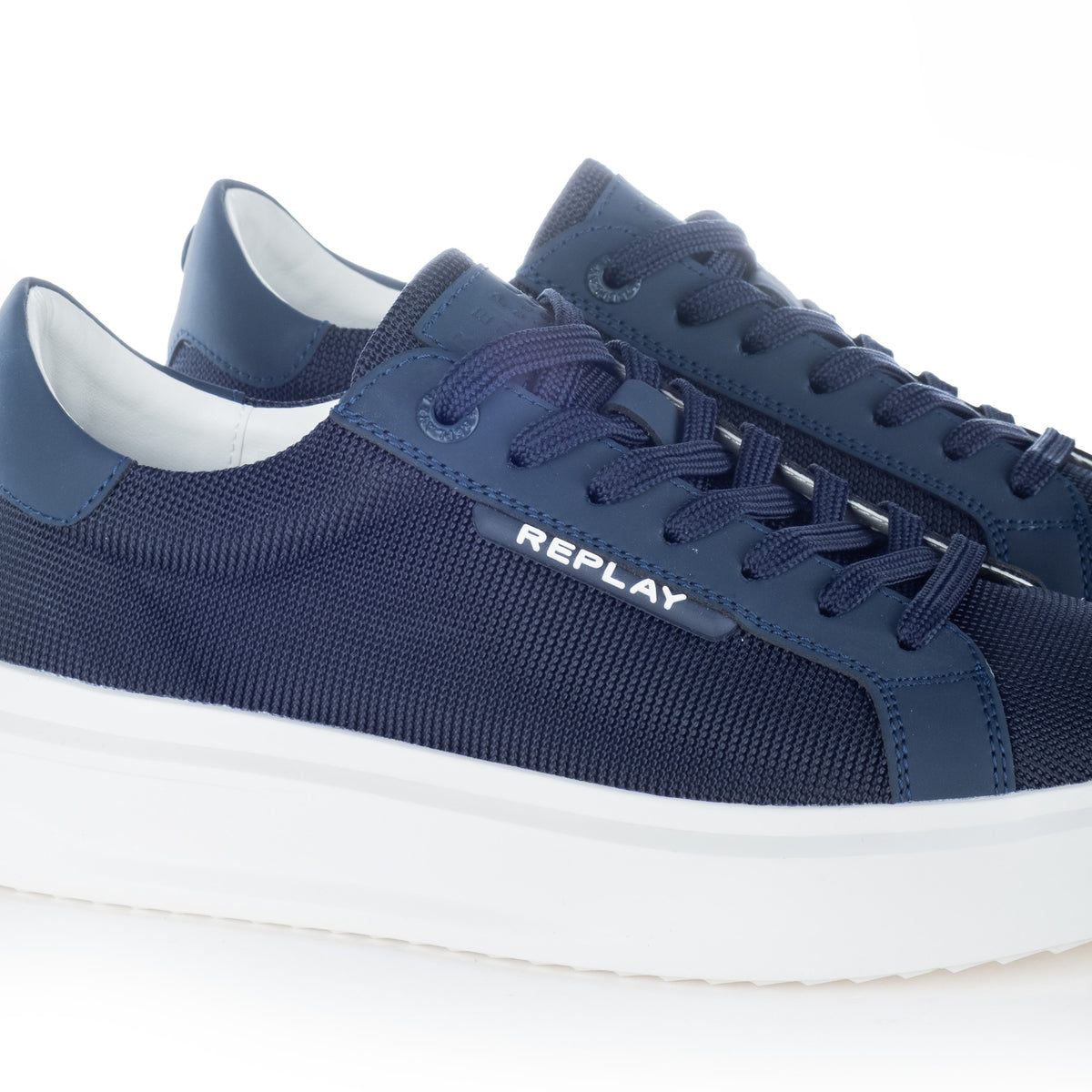 Ténis Homem Replay Azul-Escuro com Sola Branca