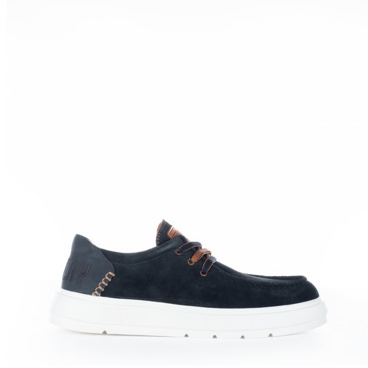 Sapatos Casuais Homem Replay Azul-Escuro com Sola Branca