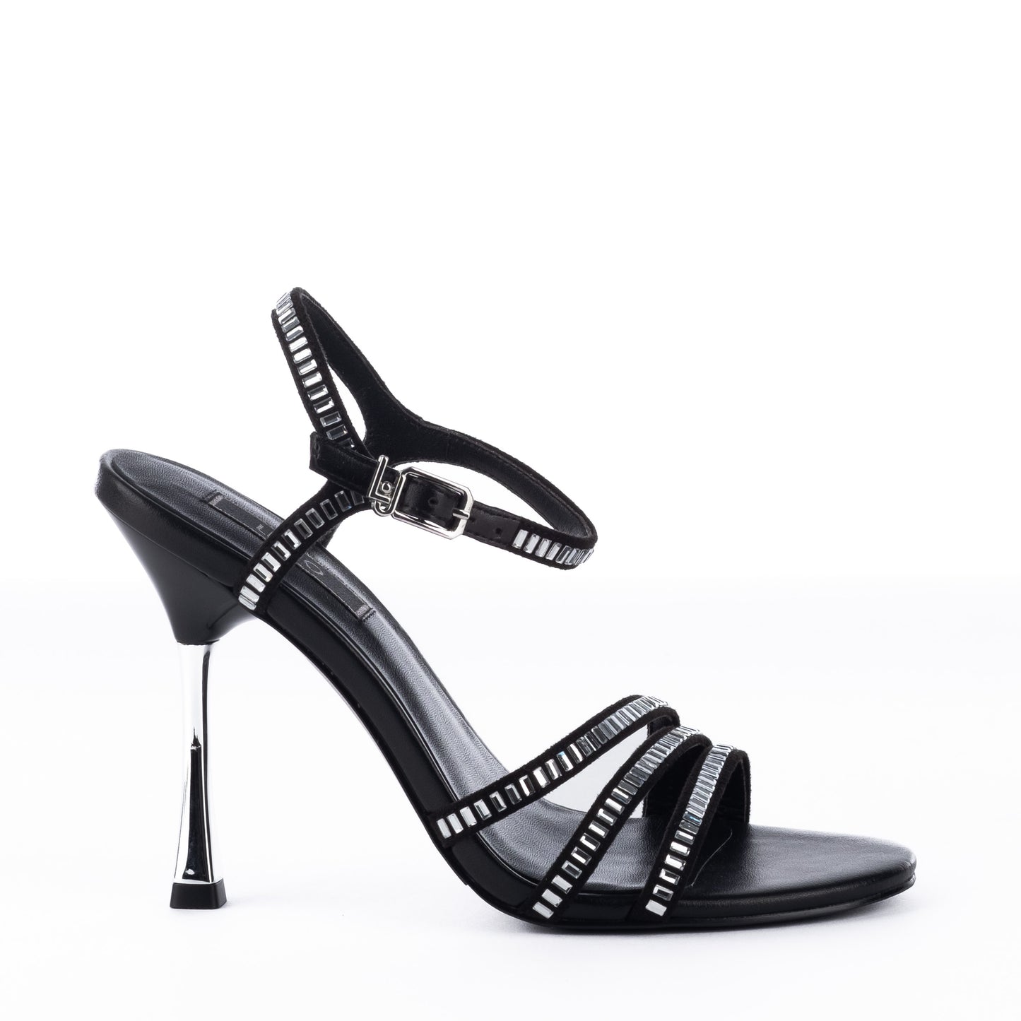 Sandália Mulher Liu Jo Preta com Detalhes Brilhantes