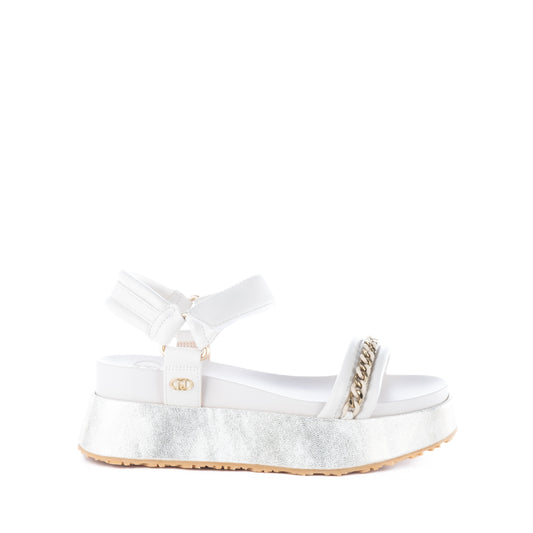 Sandálias Mulher Liu Jo Brancas com Detalhes Metálicos