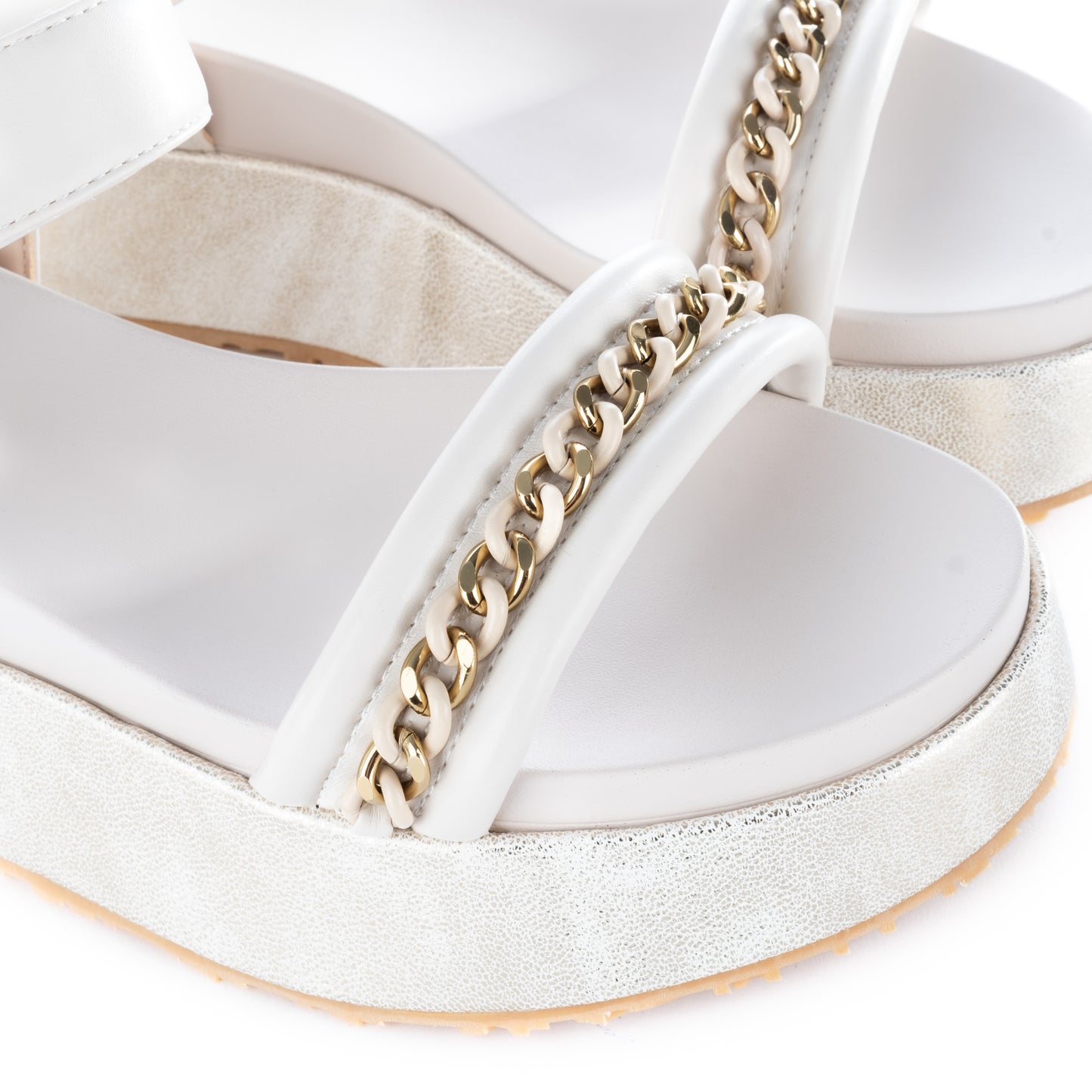 Sandálias Mulher Liu Jo Brancas com Detalhes Metálicos