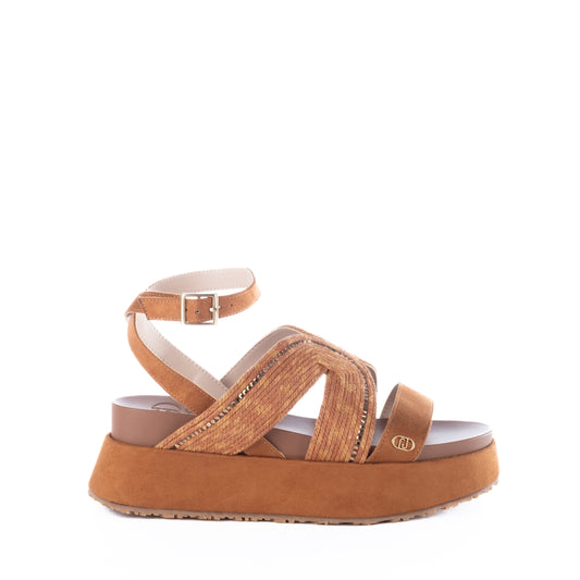 Sandálias Mulher Liu Jo Caramelo Plataforma Confortável