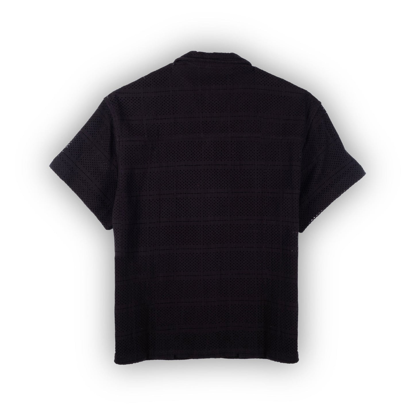 Camisa Masculina Scotch & Soda Preta com Detalhes Vazados