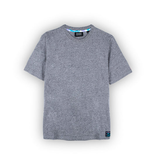 T-Shirt Masculina Scotch & Soda Cinza Comfort Fit