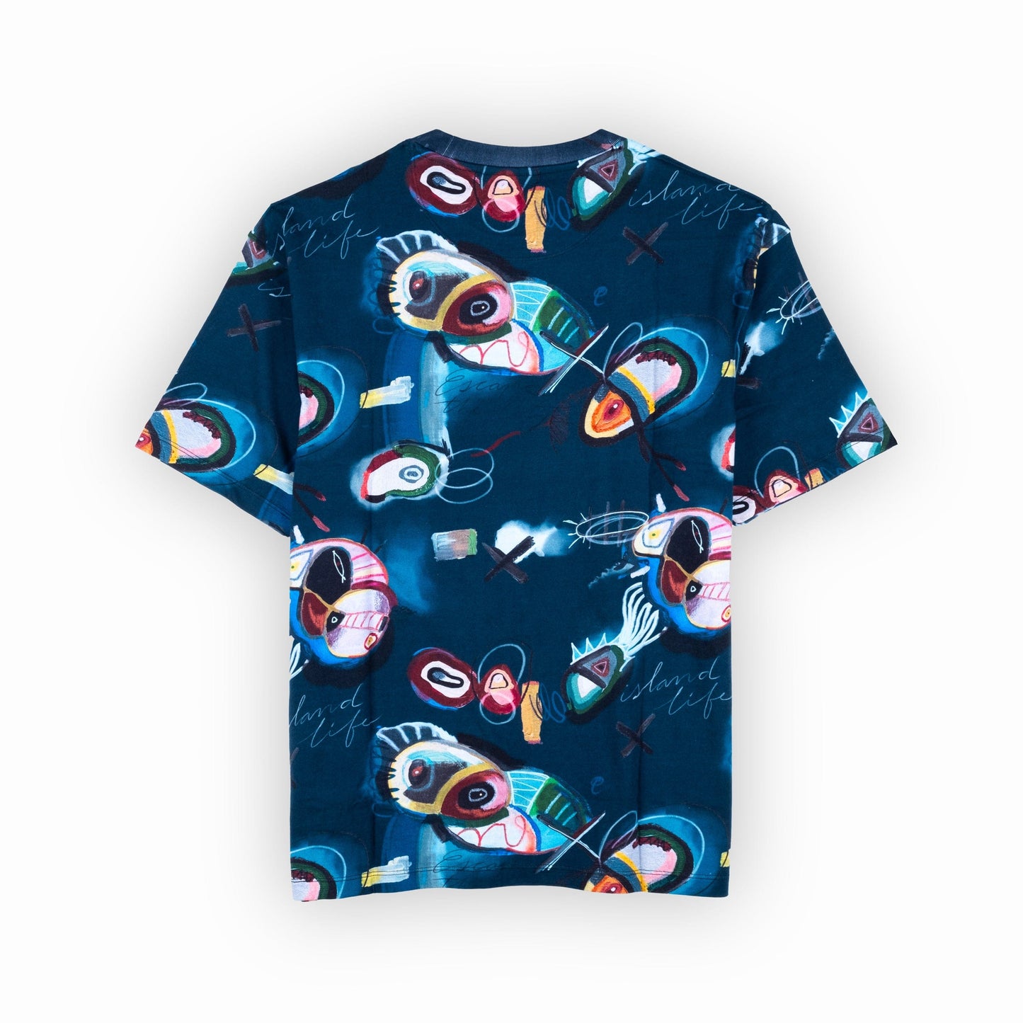 T-Shirt Homem Scotch&Soda Azul Estampada Moderna