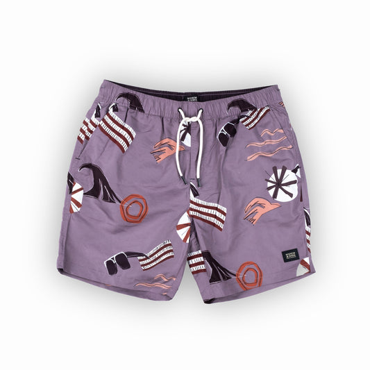 Homem Calções Scotch&Soda Roxo com Estampado Artístico