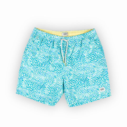 Homem Calções Scotch&Soda Azul Padrão Geométrico