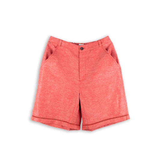 Calção Homem Scotch & Soda Coral com Detalhe Perfurado