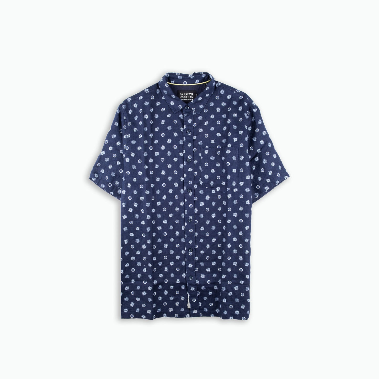 Camisa Homem Scotch & Soda Azul-Marinho com Padrão Floral