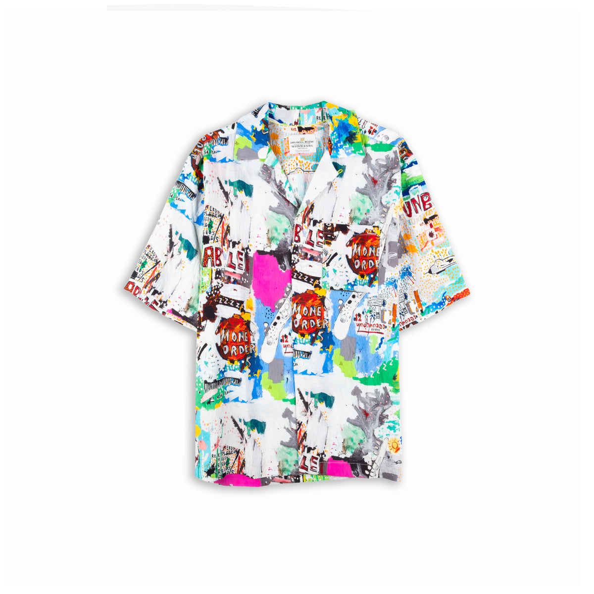 Camisa Homem Scotch & Soda Branca com Estampado Gráfico