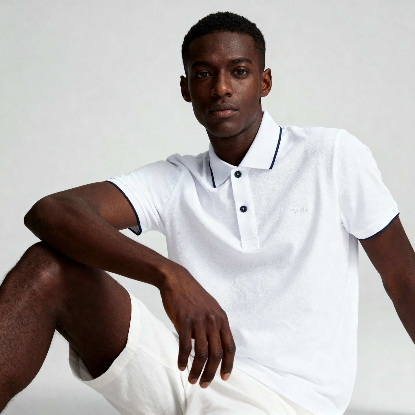 Polo Homem Yes Zee Branco