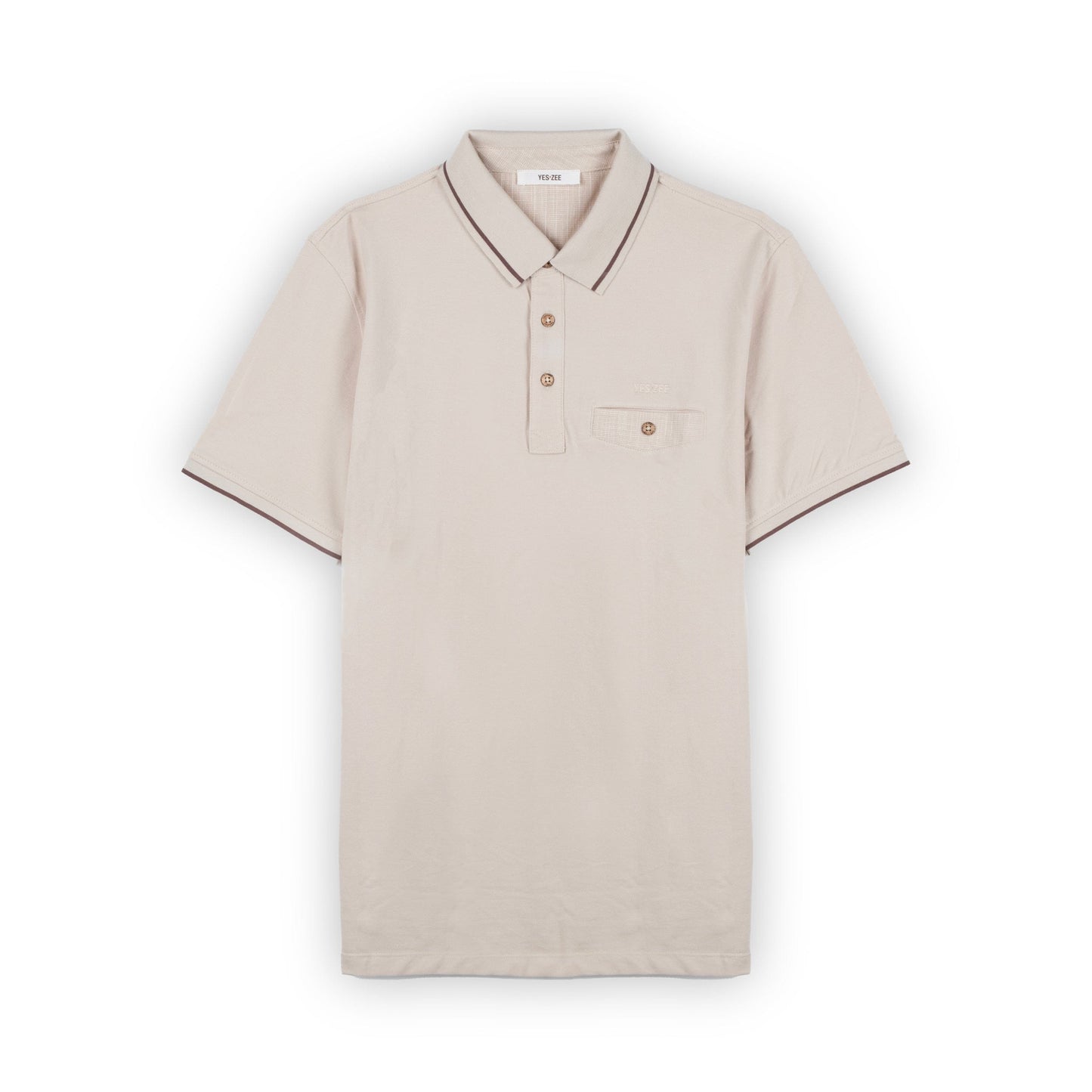 Polo Homem Yes Zee Bege