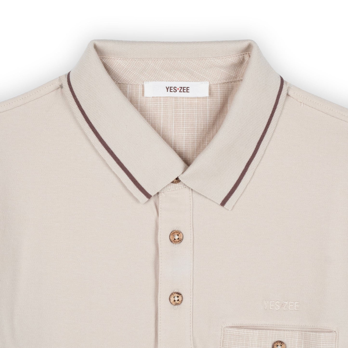 Polo Homem Yes Zee Bege