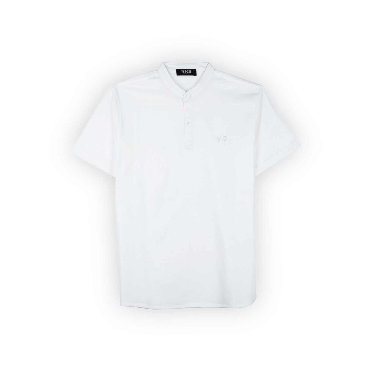 T-Shirt Homem Yes Zee Branco Gola Redonda