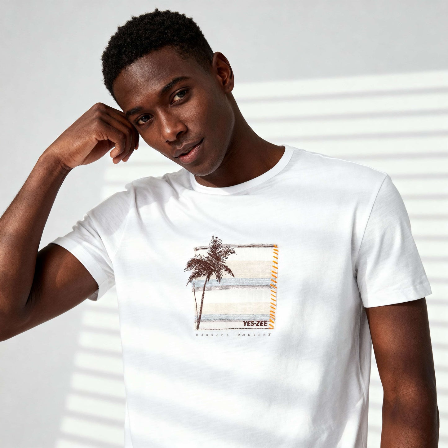 T-Shirt Homem Yes Zee Branca