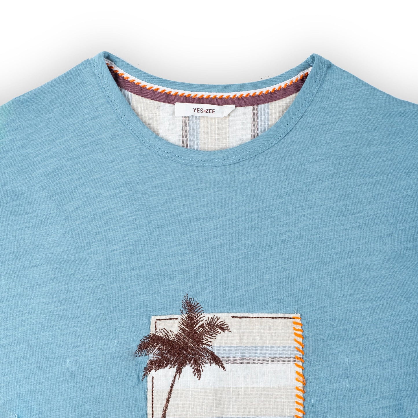 T-Shirt Homem Yes Zee Azul Claro