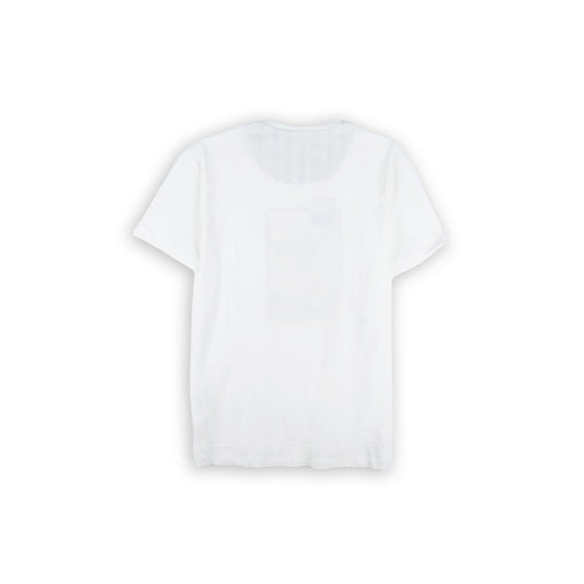 T-Shirt Homem Yes Zee Branca com Gráfico Havana