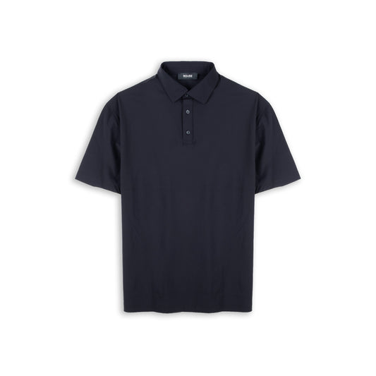 Polo Homem Yes Zee Preto com Colarinho Clássico e Manga Curta