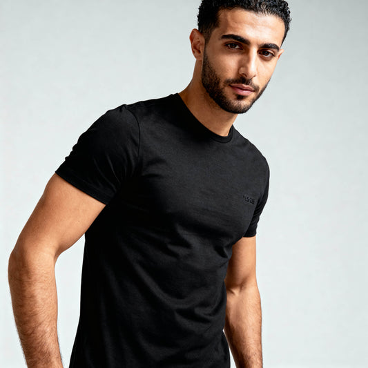 T-Shirt Homem Yes Zee Preta