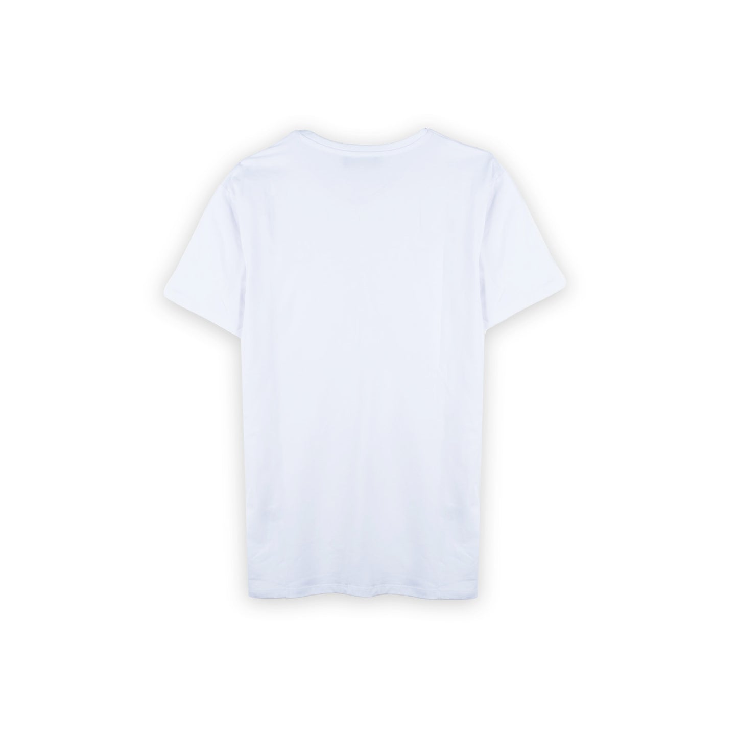 T-Shirt Curta Homem Yes Zee Branca com Decote em V
