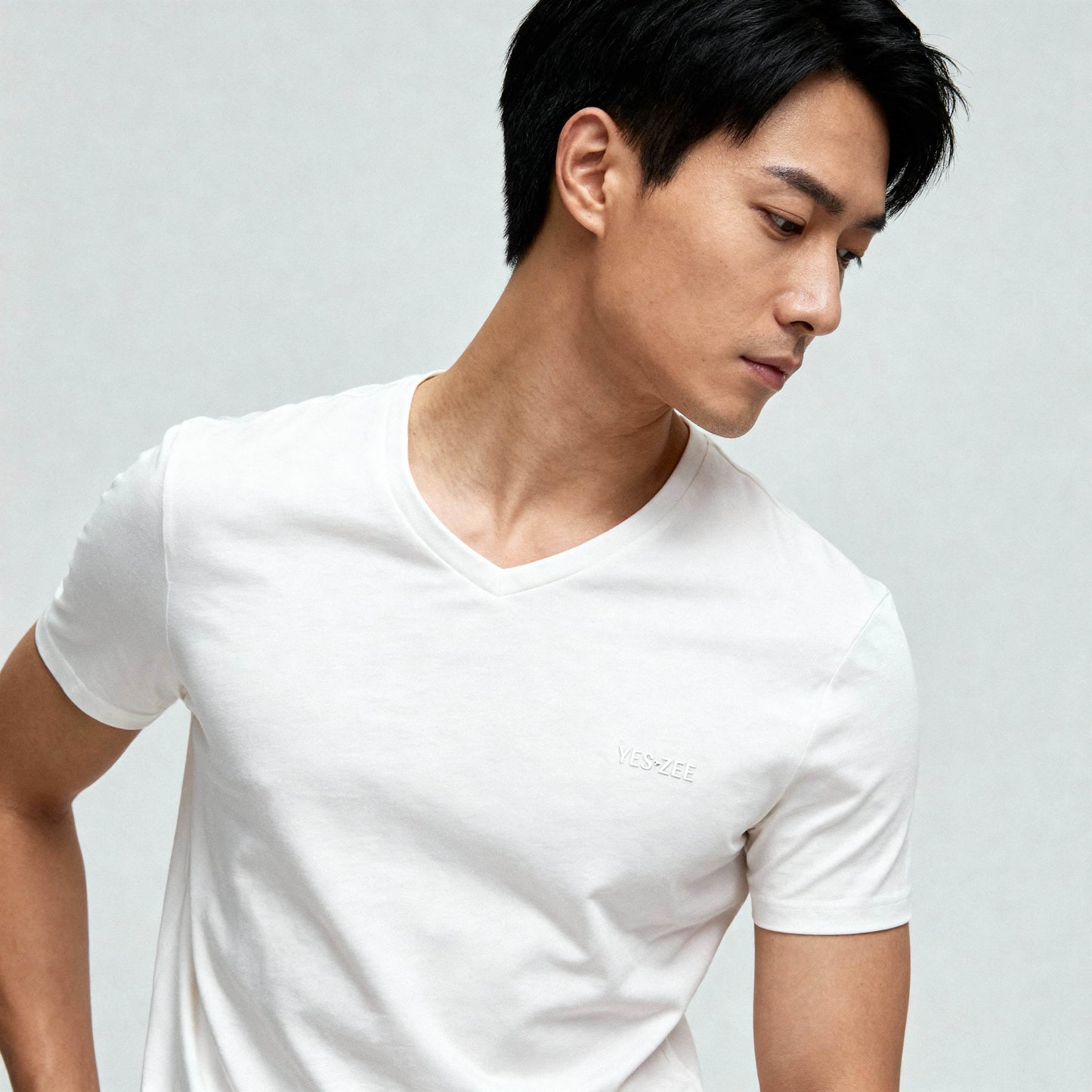 T-Shirt Homem Yes Zee Branca