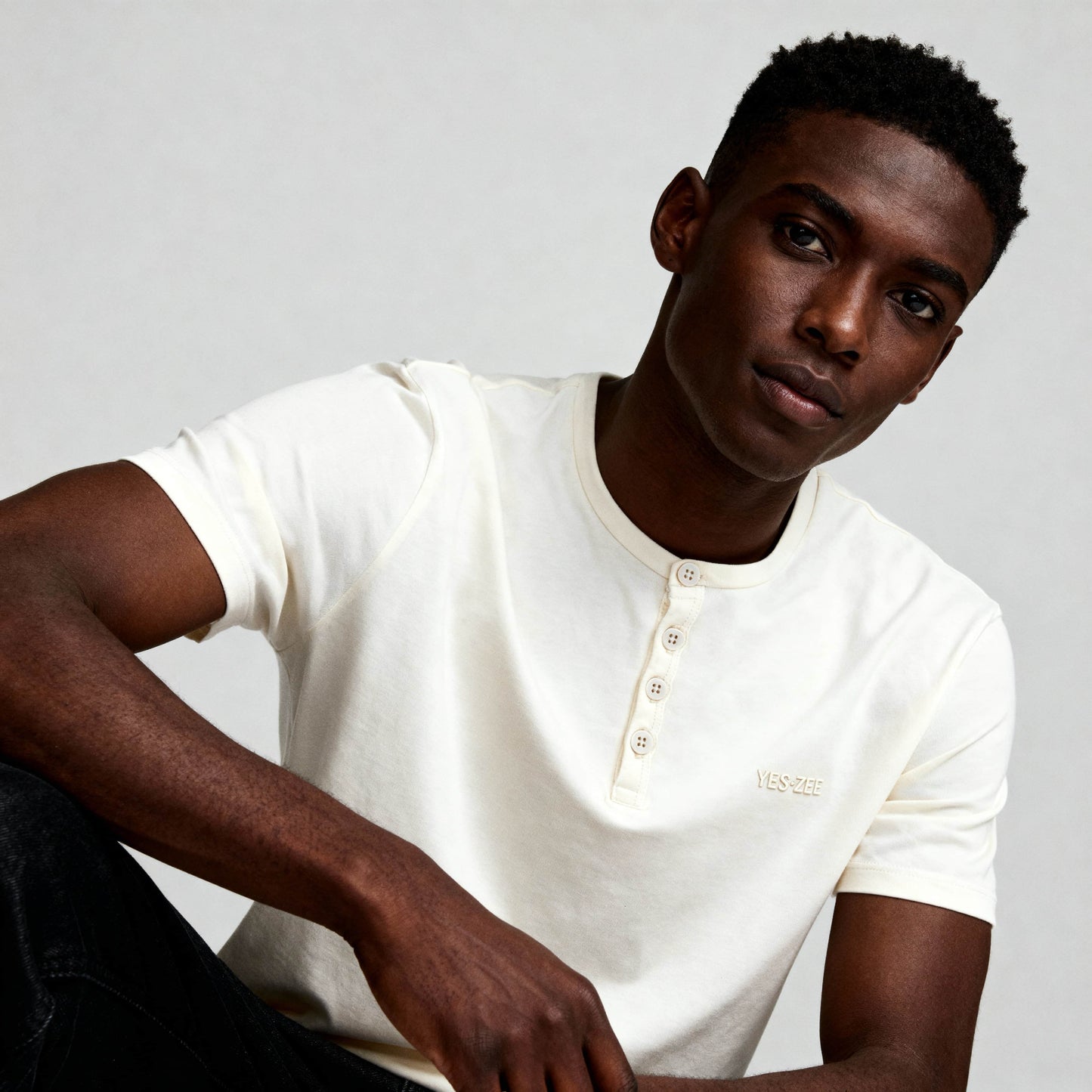T-Shirt Homem Yes Zee Branca
