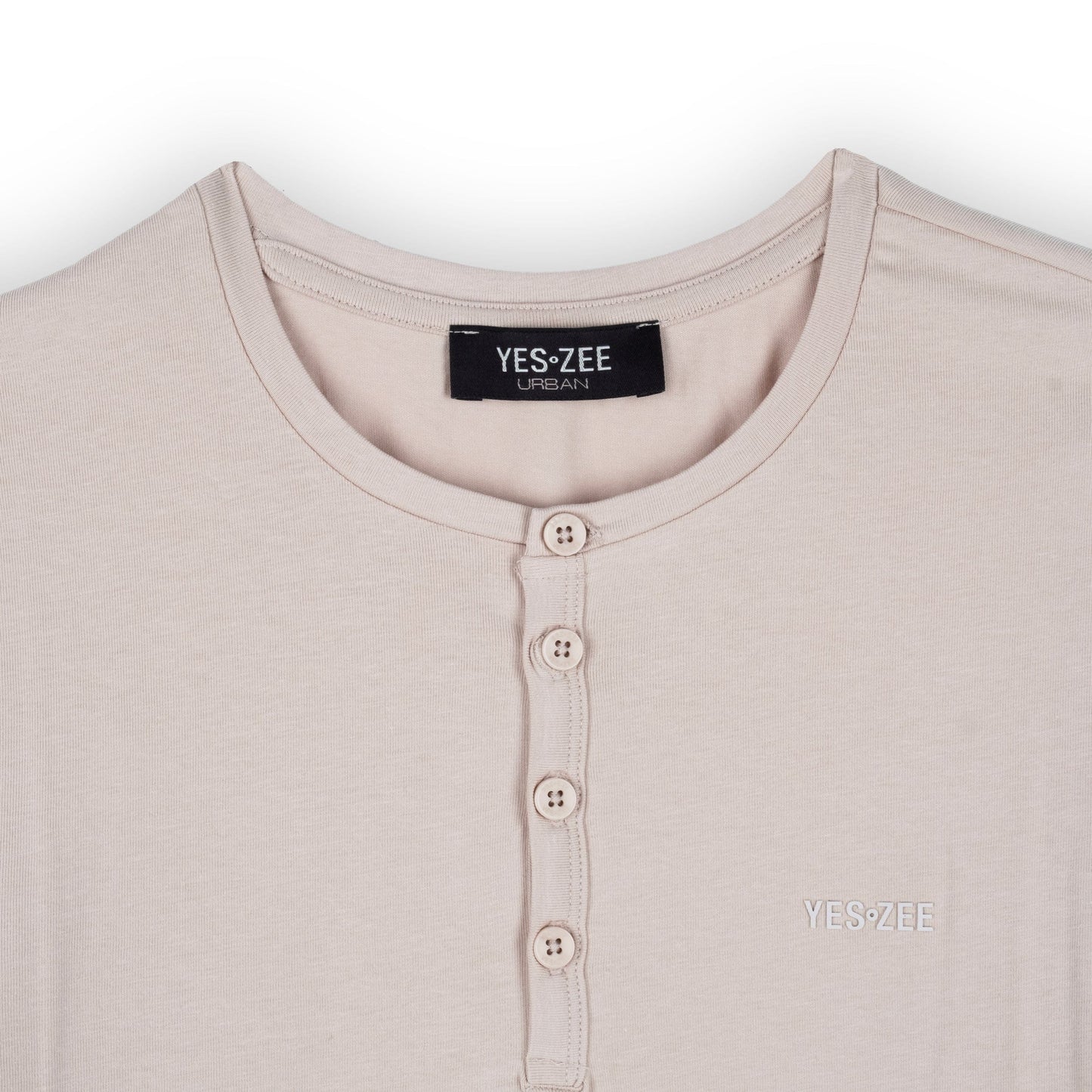 T-Shirt Homem Yes Zee Bege